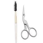 Tweezerman Brow shaping scissors and brush